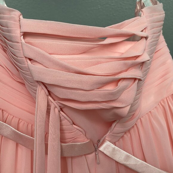 Boutique 1861 Pink Chiffon Dress - NWT, Plus Size 18 - Picture 5 of 15